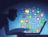 Illustration of someone using a laptop with social media logos coming out of the keyboard. Illustration of someone using a laptop with social media logos coming out of the keyboard.